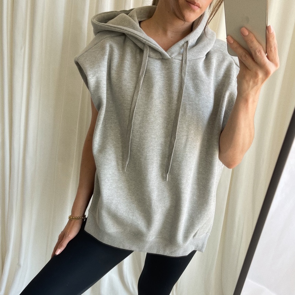 Size S • HOODIE sporty luxe hoodie — In H.Gray